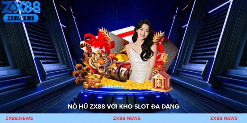 Nỗ hũ ZX88 với kho slot đa dạng và jackpoy khủng nổ liên tục